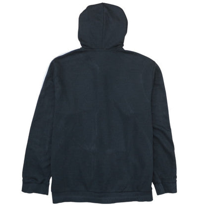 Adidas Womens Black 2XL Full Zip Hoodie with Stripes