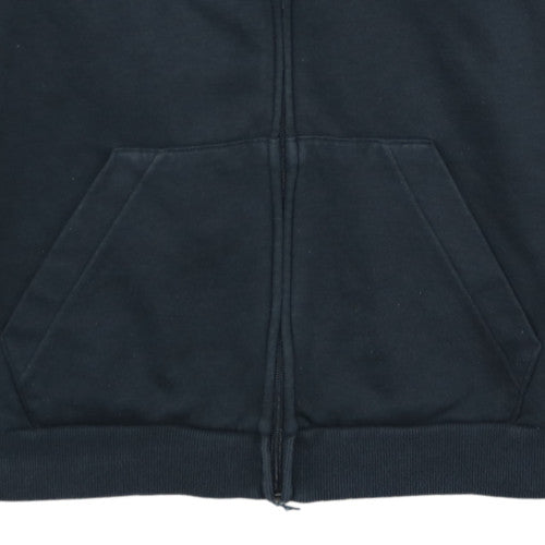 Adidas Womens Black 2XL Full Zip Hoodie with Stripes