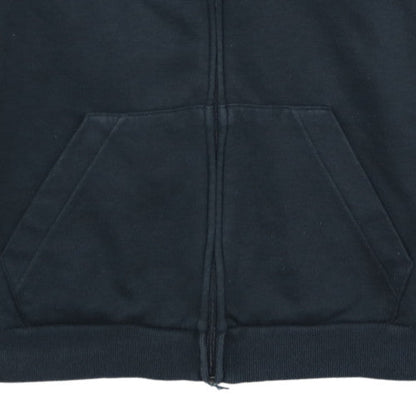 Adidas Womens Black 2XL Full Zip Hoodie with Stripes
