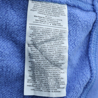 Nike Women’s Blue Pullover Hoodie L Cotton Fleece Sweatshirt