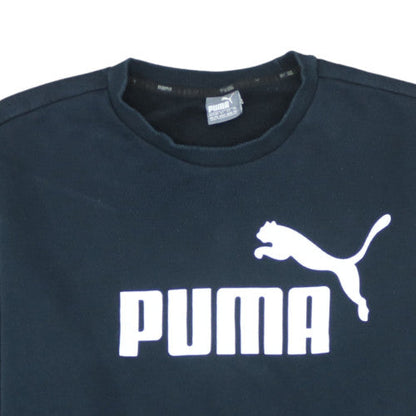 Puma Womens Black XXL Crew Neck Pullover Sweatshirt