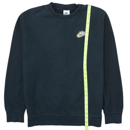 Nike Men's Black Pullover Sweatshirt L Regular Fit Crew Neck Fleece