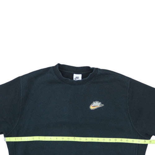 Nike Men's Black Pullover Sweatshirt L Regular Fit Crew Neck Fleece