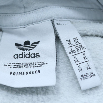 adidas Men's White XL Pullover Hoodie Fleece Regular Fit