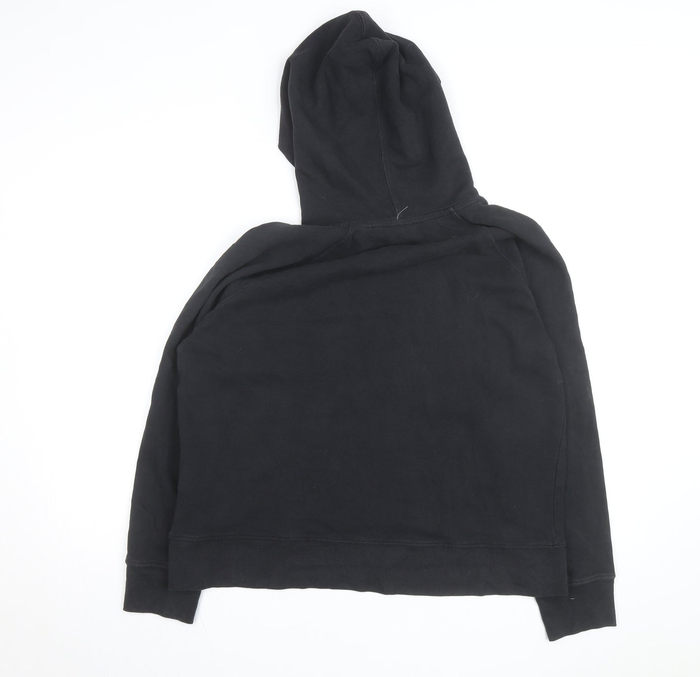 Levi's Girls Black Pullover Hoodie L Logo Graphic Cotton Blend
