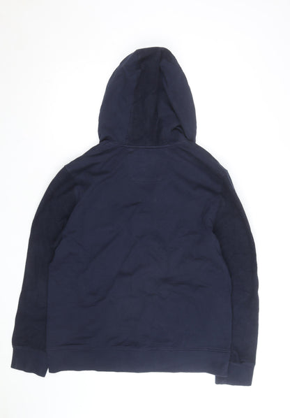 Nautica Mens Blue XL Full Zip Hoodie Sweatshirt