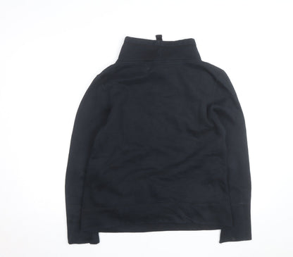 Puma Mens Black L Fleece Pullover Sweatshirt with Logo