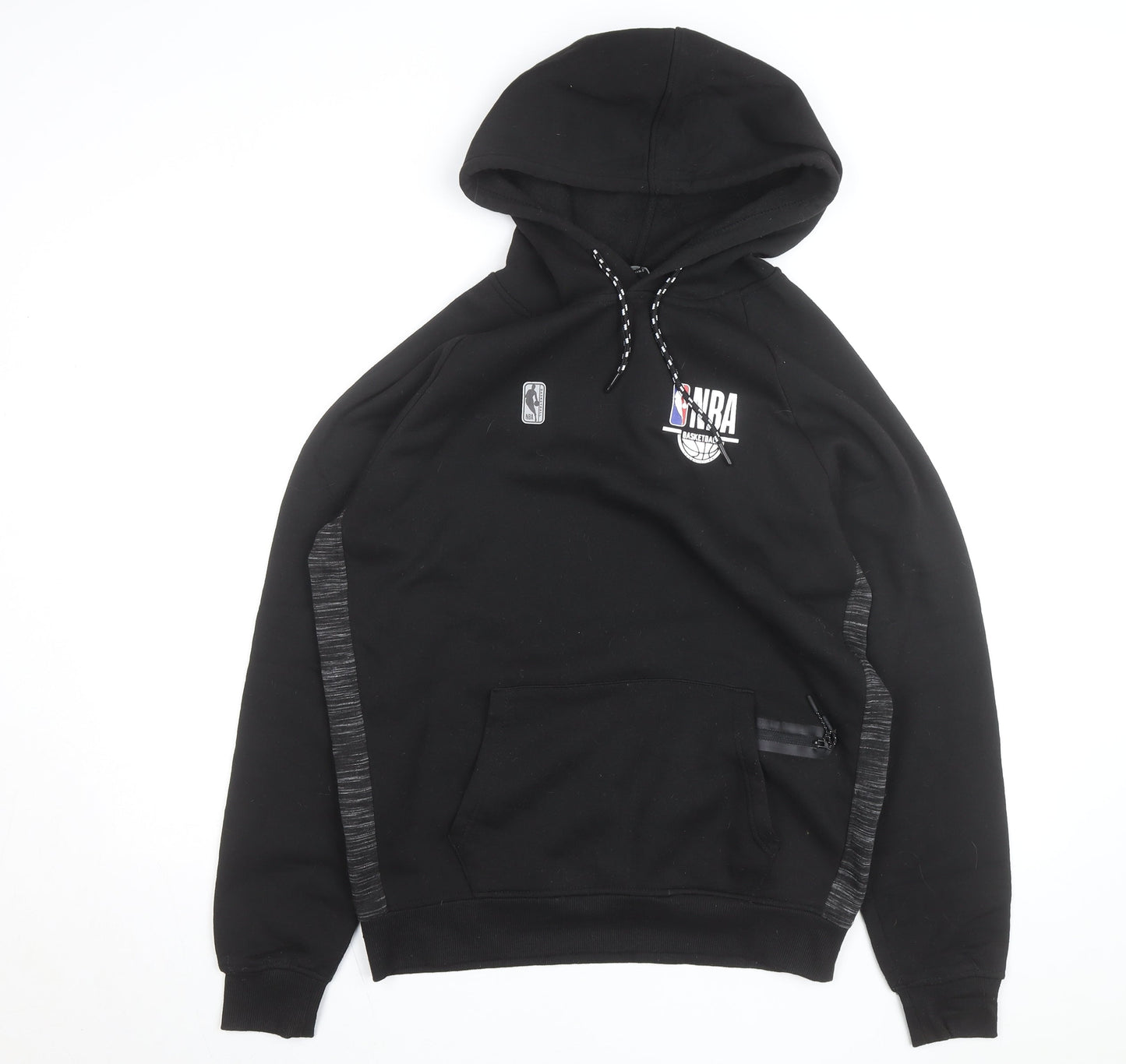 NBA Mens Black Medium Pullover Hoodie with Logo Detail