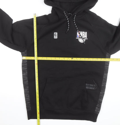 NBA Mens Black Medium Pullover Hoodie with Logo Detail