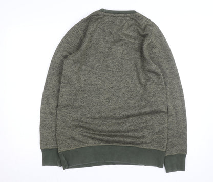 Tommy Hilfiger Men’s Green Crew Neck Pullover Jumper M