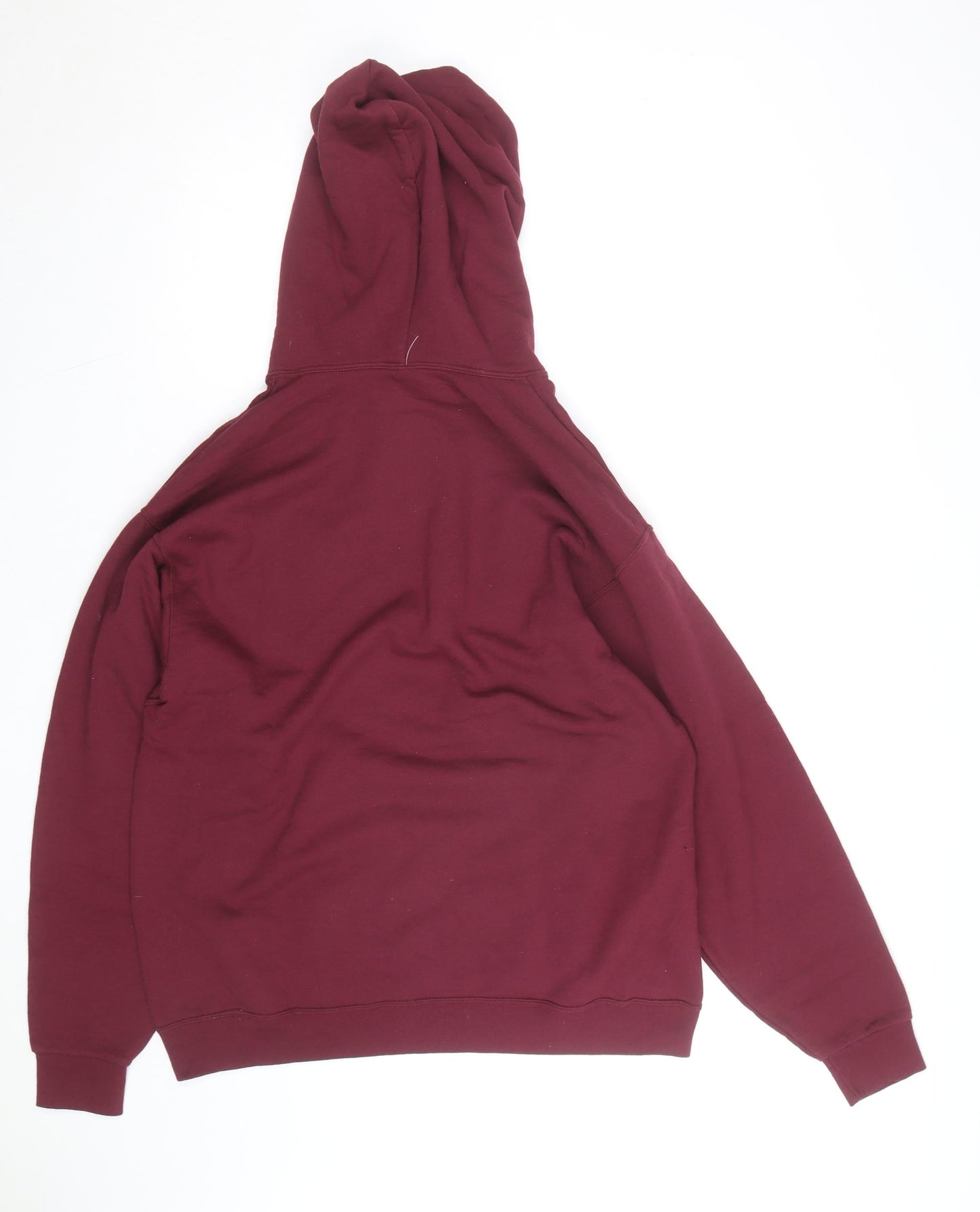 Jerzees Men's Red Pullover Hoodie L College Graphic