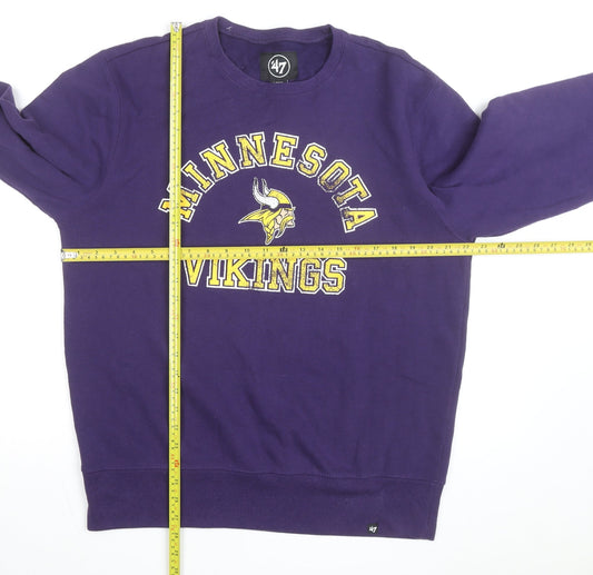 47 Brand Men's Purple Minnesota Vikings Pullover Sweatshirt Size L