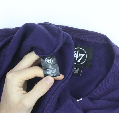47 Brand Men's Purple Minnesota Vikings Pullover Sweatshirt Size L