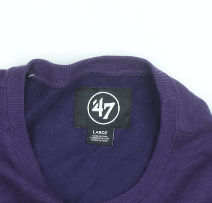 47 Brand Men's Purple Minnesota Vikings Pullover Sweatshirt Size L
