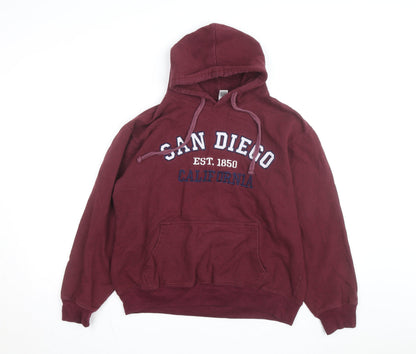 Great Souvenirs San Diego Men's Red Pullover Hoodie Medium