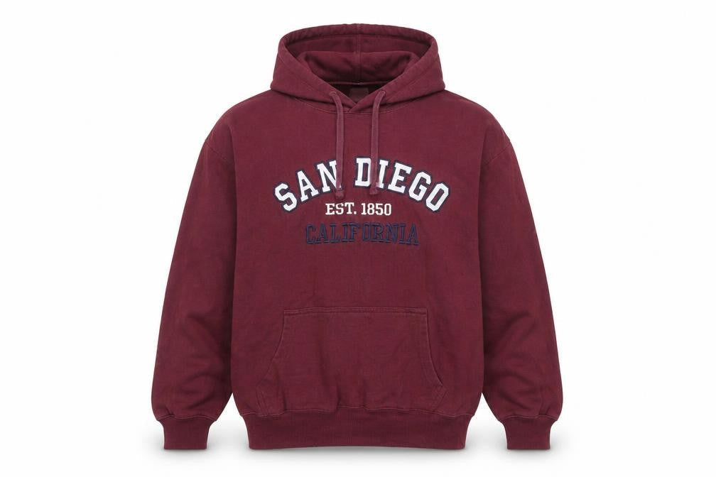 Great Souvenirs San Diego Men's Red Pullover Hoodie Medium