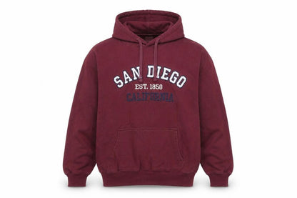 Great Souvenirs San Diego Men's Red Pullover Hoodie Medium