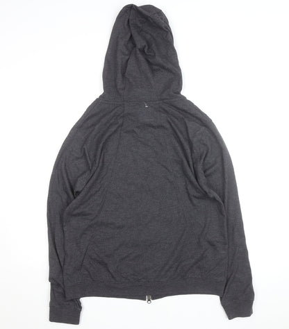 Nike Men's Grey Full Zip Hoodie L Regular Fit Sportswear