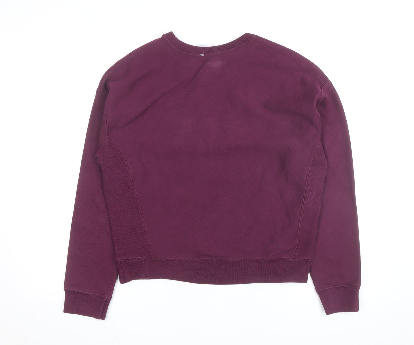 Champion Men's Purple Reverse Weave Crew Neck Sweatshirt Medium