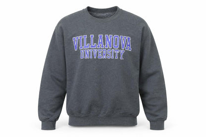 MV Sport Men Grey Villanova University Crew Neck Sweatshirt M