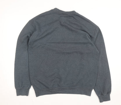 MV Sport Men Grey Villanova University Crew Neck Sweatshirt M