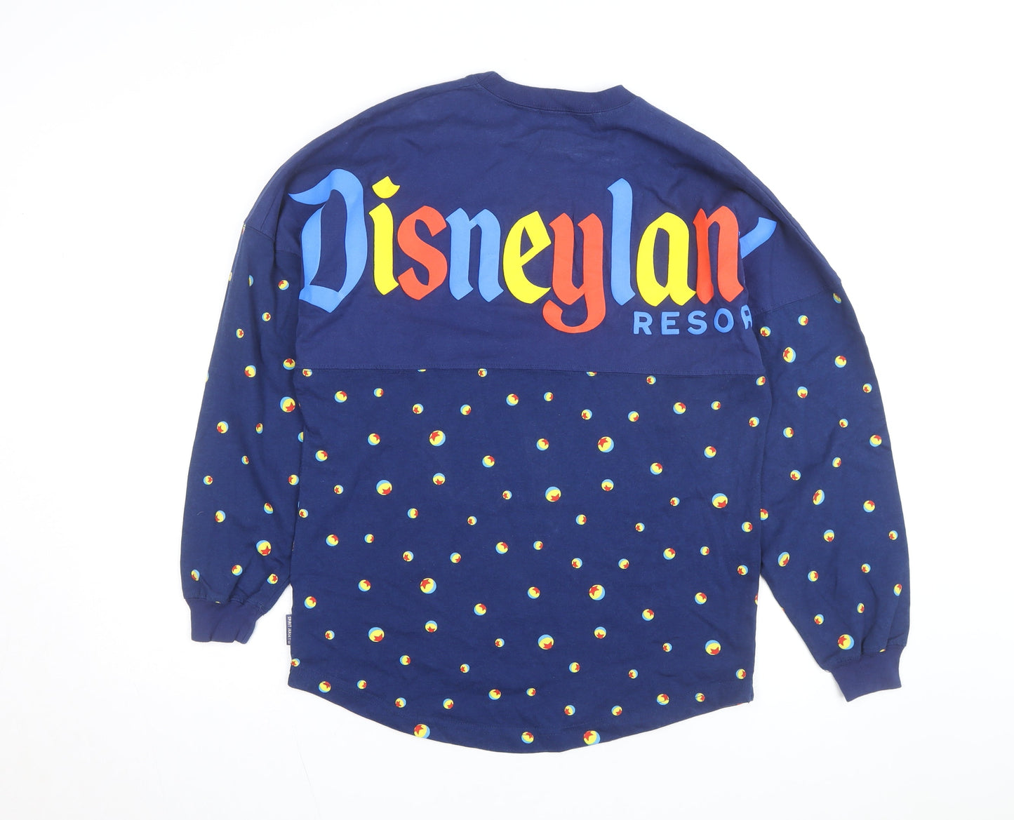 Disney Unisex Adults Blue XS Relaxed Fit Long Sleeve Spirit Jersey