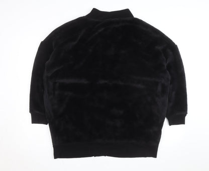 Marks and Spencer Women’s Black Fleece V-Neck Cardigan M