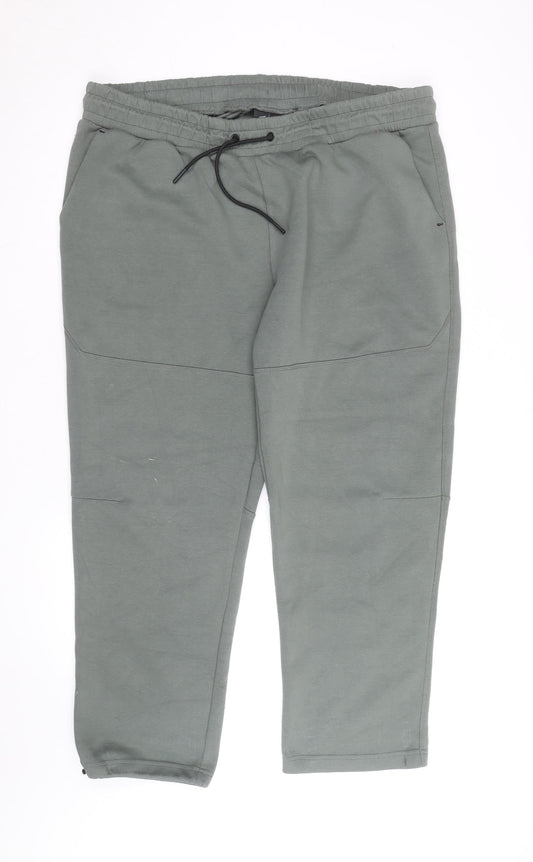 Primark Men’s Grey Jogger Sweatpants 2XL Regular Fit Drawstring Waist