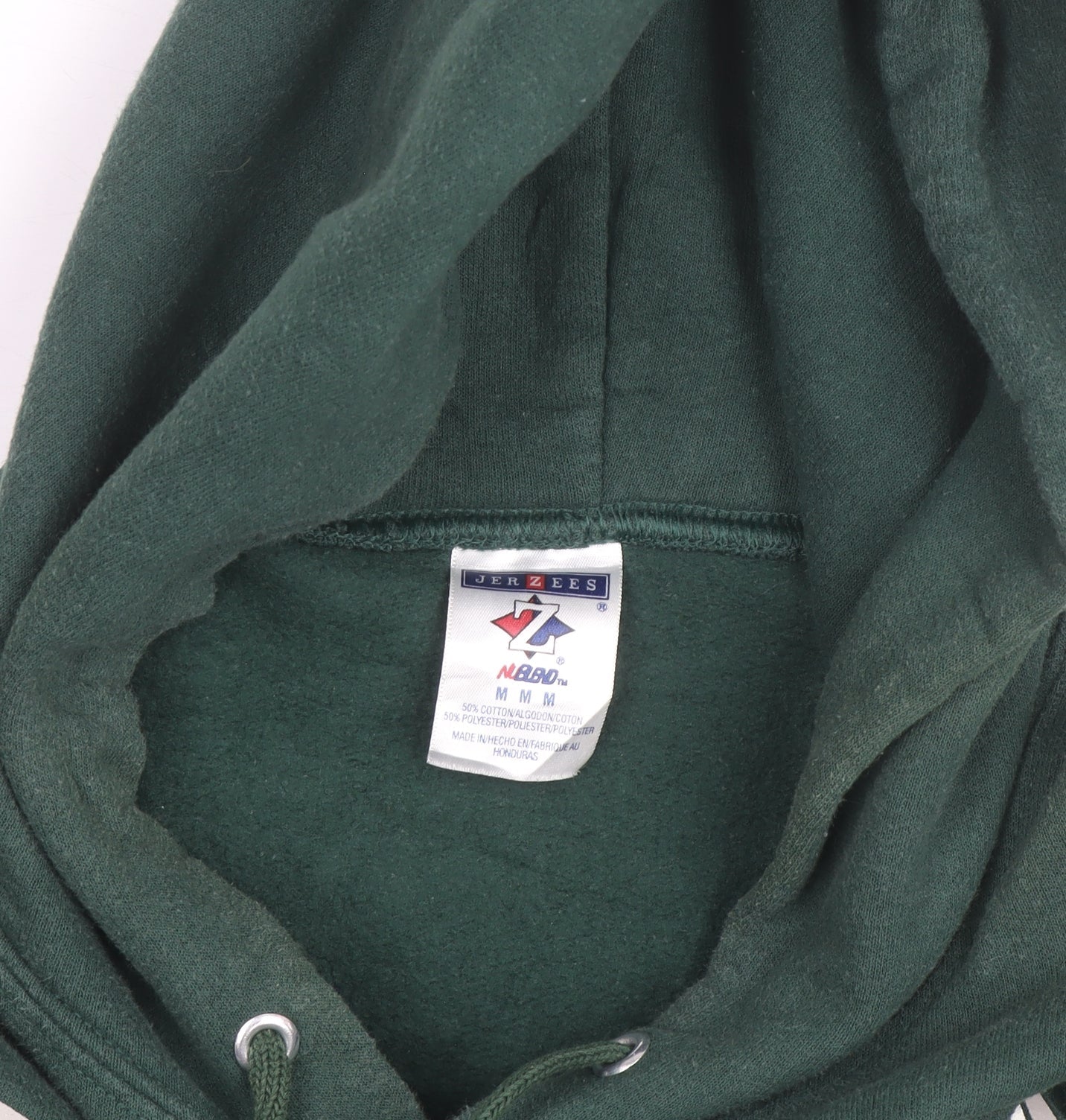 Jerzees Men’s Green Pullover Hoodie M Malvern Hornets Graphic Fleece