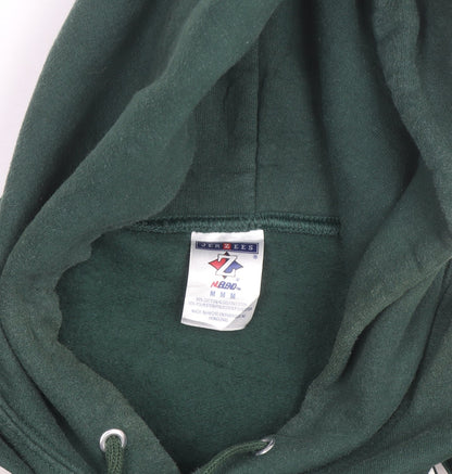 Jerzees Men’s Green Pullover Hoodie M Malvern Hornets Graphic Fleece