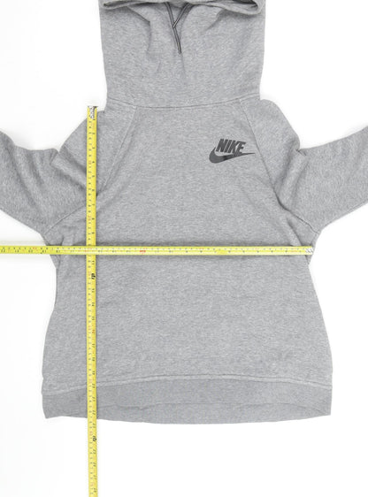 Nike Men's Grey Hoodie M Pullover Athletic Fleece Sweatshirt