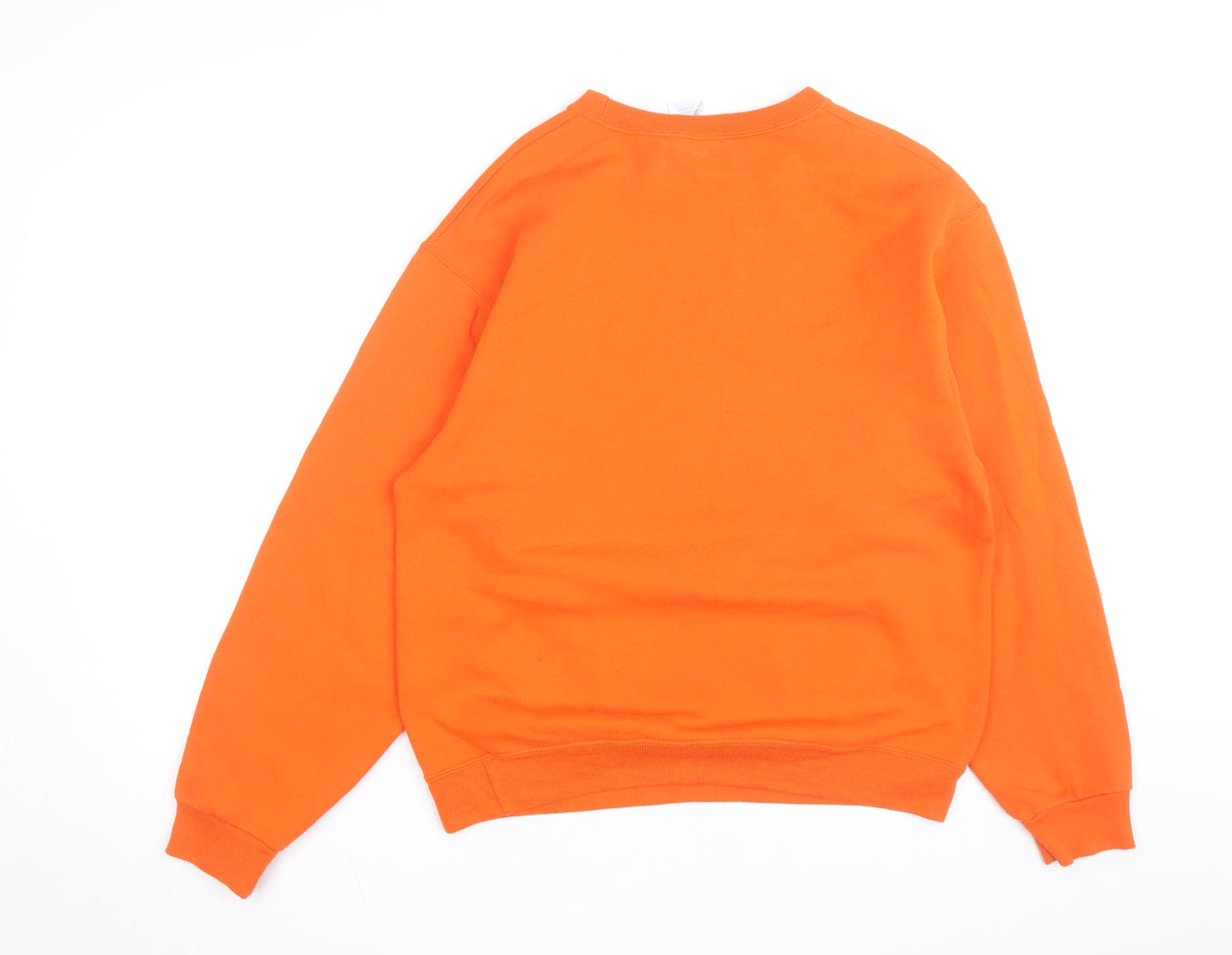 Jerzees Men's Orange Prairie Hawks Graphic Pullover Sweatshirt M