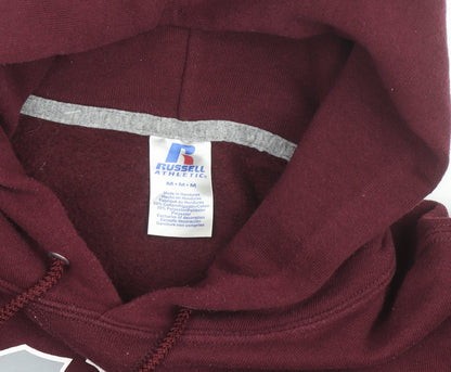 Russell Athletic Men's Red Pullover Hoodie M Graphic Sportswear