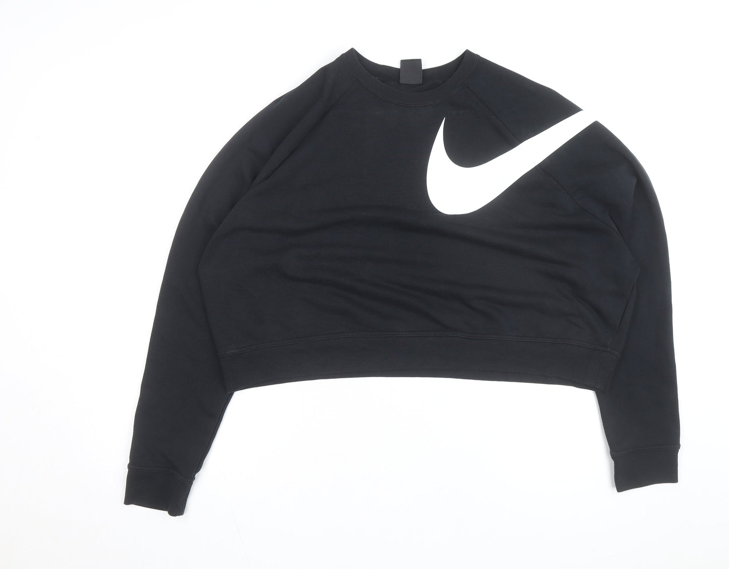 Nike Women's Black XL Dri-Fit Cropped Pullover Sweatshirt