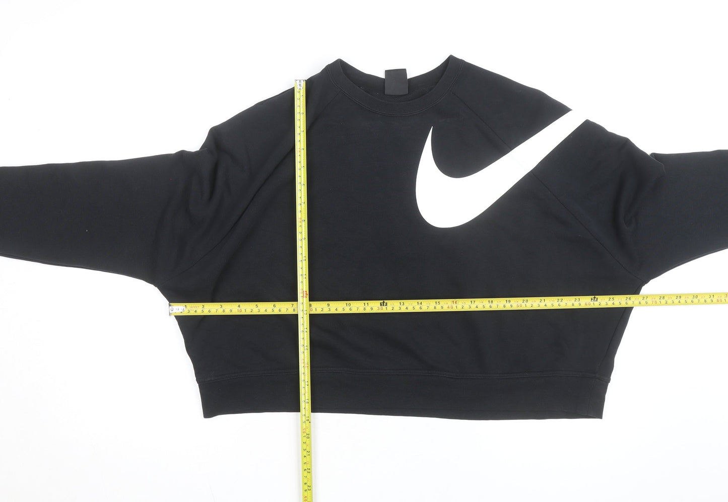 Nike Women's Black XL Dri-Fit Cropped Pullover Sweatshirt