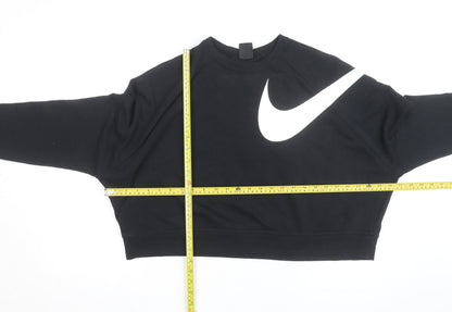 Nike Women's Black XL Dri-Fit Cropped Pullover Sweatshirt