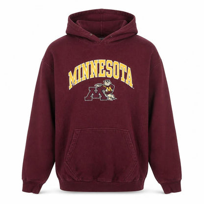 Steve & Barry's Men Red Pullover Hoodie Small Minnesota Graphic