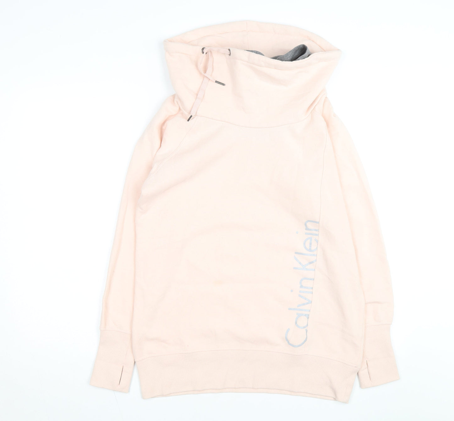 Calvin Klein Performance Womens Beige L Pullover Hoodie