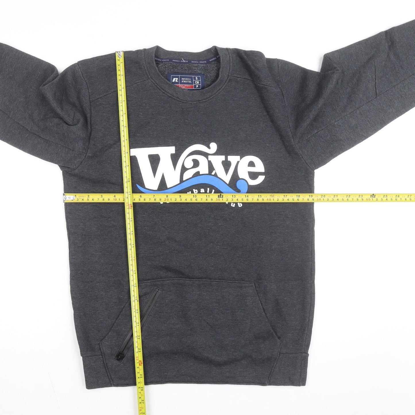 Russell Athletic Men's Grey Small Sweatshirt Wave Volleyball Pullover