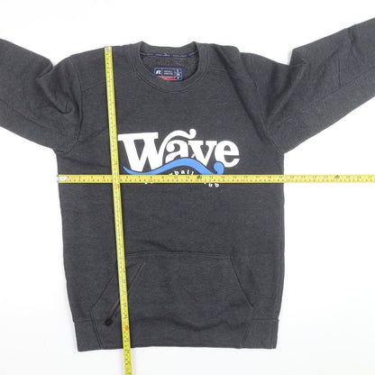 Russell Athletic Men's Grey Small Sweatshirt Wave Volleyball Pullover