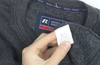 Russell Athletic Men's Grey Small Sweatshirt Wave Volleyball Pullover