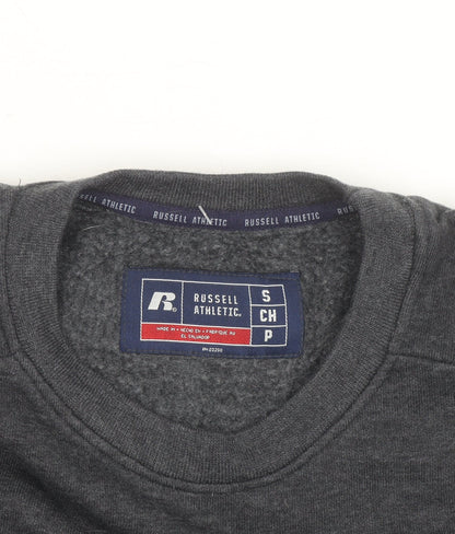Russell Athletic Men's Grey Small Sweatshirt Wave Volleyball Pullover
