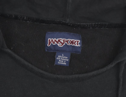 Jansport Mens Black L Pullover Hoodie MSUM Dragons Graphic Fleece