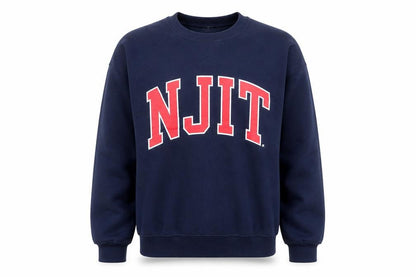 MV Sport Men's Blue NJIT Logo Crew Neck Sweatshirt Size S