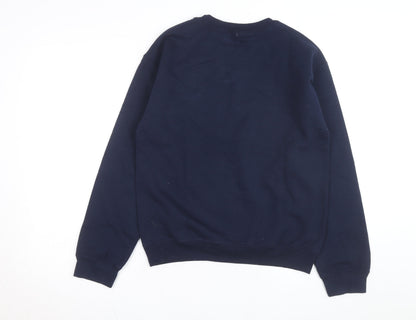 MV Sport Men's Blue NJIT Logo Crew Neck Sweatshirt Size S