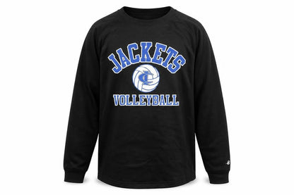 Badger Sport Men's Black Volleyball Crew Neck Pullover Sweatshirt M