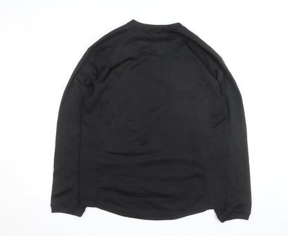 Badger Sport Men's Black Volleyball Crew Neck Pullover Sweatshirt M