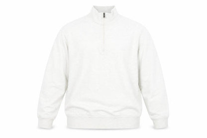 Dockers Men’s Ivory 1/4 Zip High Neck Sweatshirt Size L Regular Fit