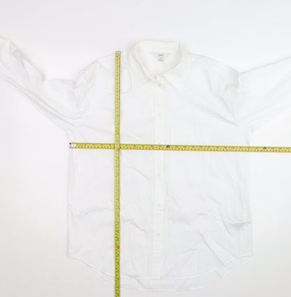 Marks and Spencer Men's White Regular Fit Long Sleeve Cotton Shirt Size 15
