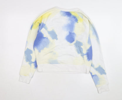 Champion Women's Blue Tie Dye Pullover Sweatshirt Size L